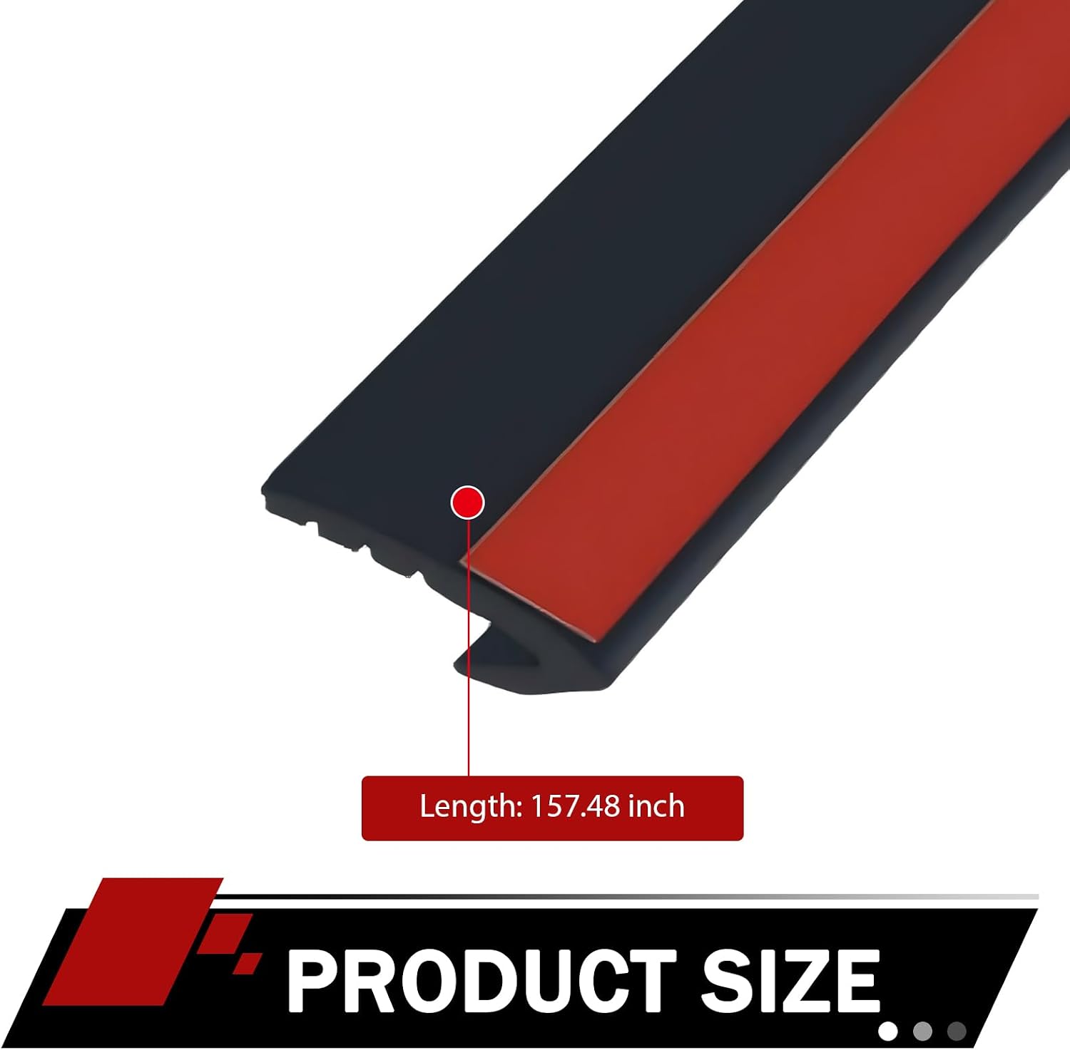 13Ft Car Door Rubber Seal Strip, V-Shape Self-Adhesive Seal Strip Soundproof Window Trim Molding, Car Window Weather Stripping Universal for sedan Truck SUV(Black)