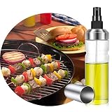 Kyerivs Olive Oil Sprayer Portable Vinegar Spritzer Transparent Food-Grade Glass...