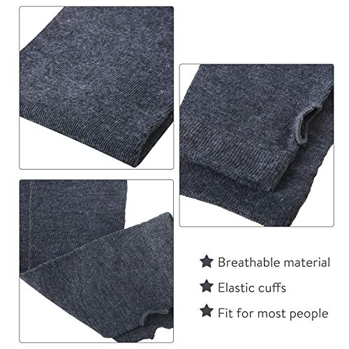 image for SATINIOR 6 Pairs Long Fingerless Gloves for Women Knit Thigh High Stri