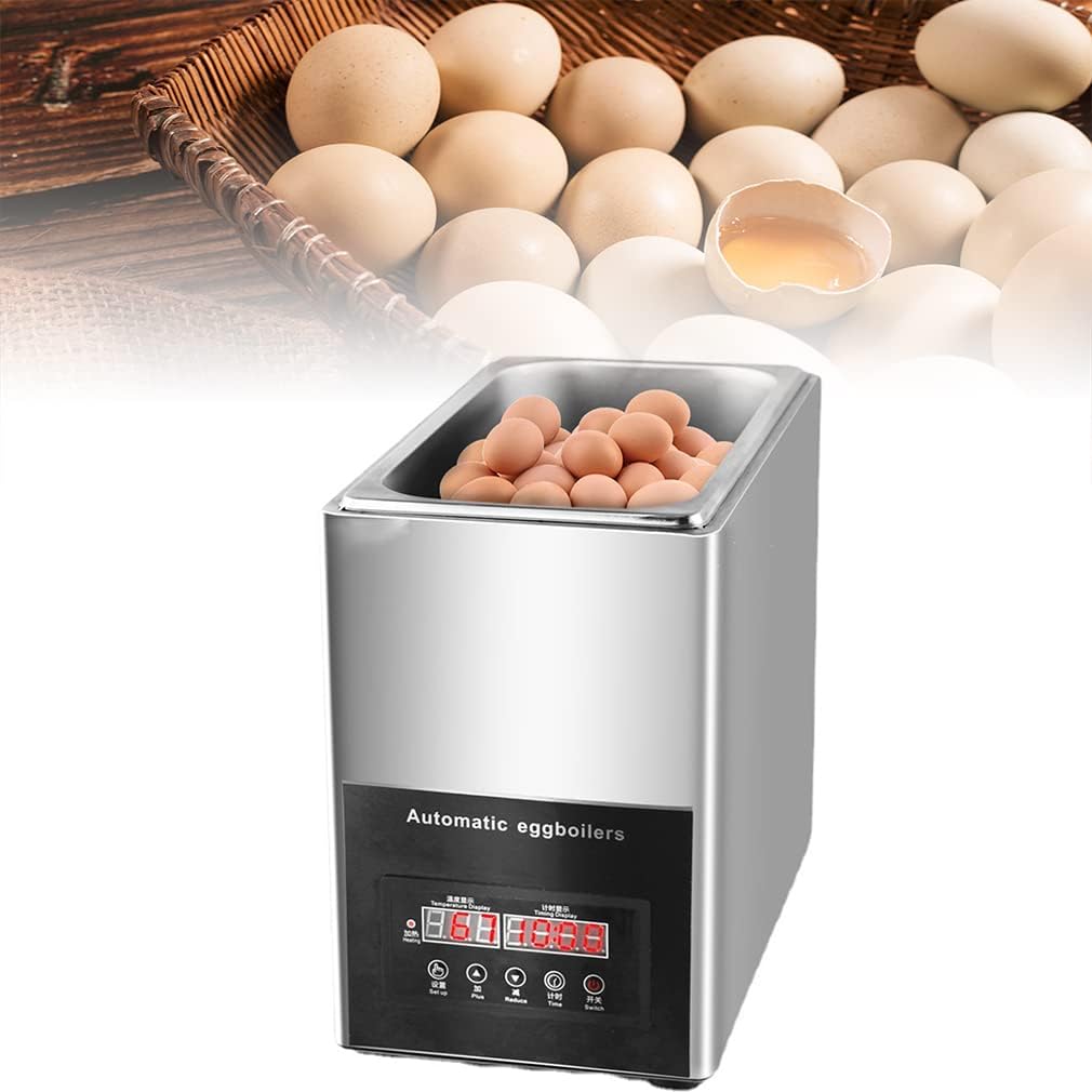 Hot Spring Egg Cooker, 800W Commercial 9L Large Capacity Egg Cooker, 50 Eggs Large Capacity, Electric Egg Cooker, Intelligent Half-Boiled Egg Soft-Boiled Egg Machine,