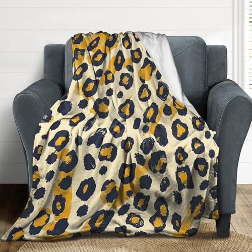 Couverture lit simple léopard pelucheuse super douce et chaude 152x203 - 5