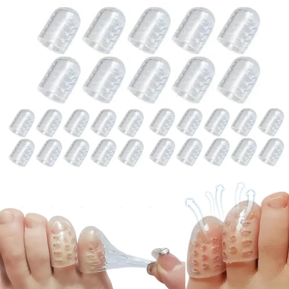 Protezione per dita in silicone anti-attrito, protezioni per dita dei piedi in gel traspirante, protezioni per dita dei piedi in silicone, protezioni per dita dei piedi in gel con orifizio per flusso
