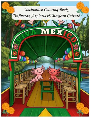 Imagen de Xochimilco Coloring Book Trajineras