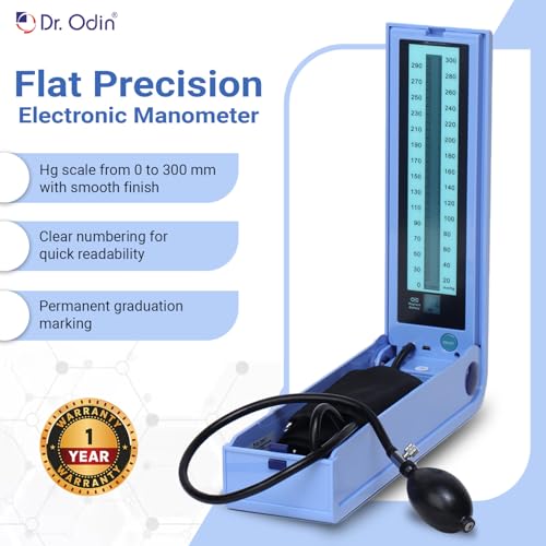 Image of Dr. Odin OLS103 LCD Sphygmomanometer Manual Blood Pressure Monitor with Large Digital Display, Latex-Free Cuff, Accurate Readings, for Clinic & Home Use