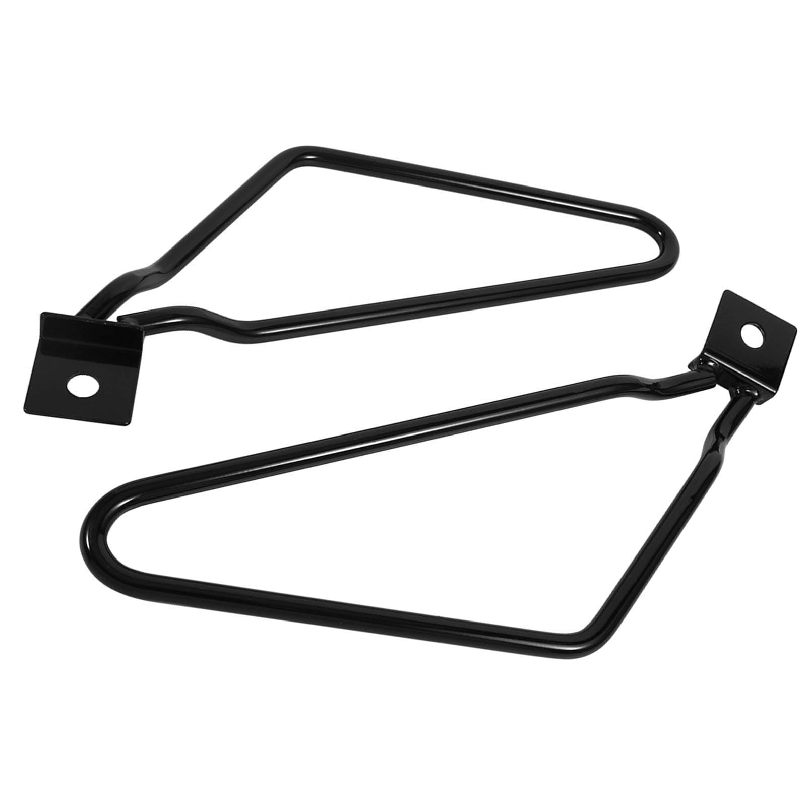2 Supports de Montage pour Sacoches de Moto, Support et Résistant, Protection des Roues XL883 HD1450 Argent (Noir),Autres modifications