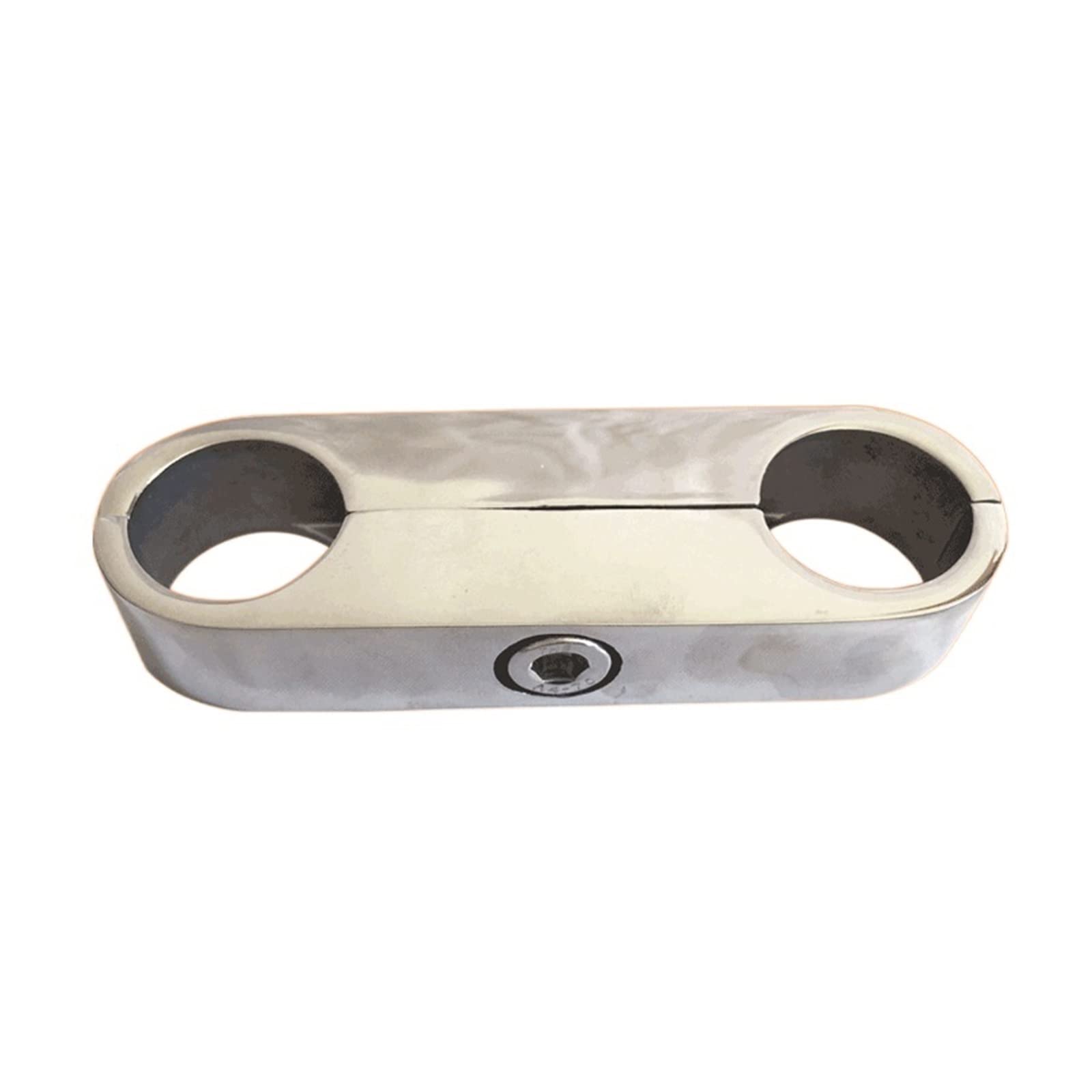 Kjueq Silver Marine 25Mm Round Tube Handle Awning Stainless Steel Tube Connection Parts Ship Speedboat Fishing Boat Spare Parts