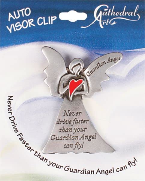 Car Visor Guardian Angel Clip
