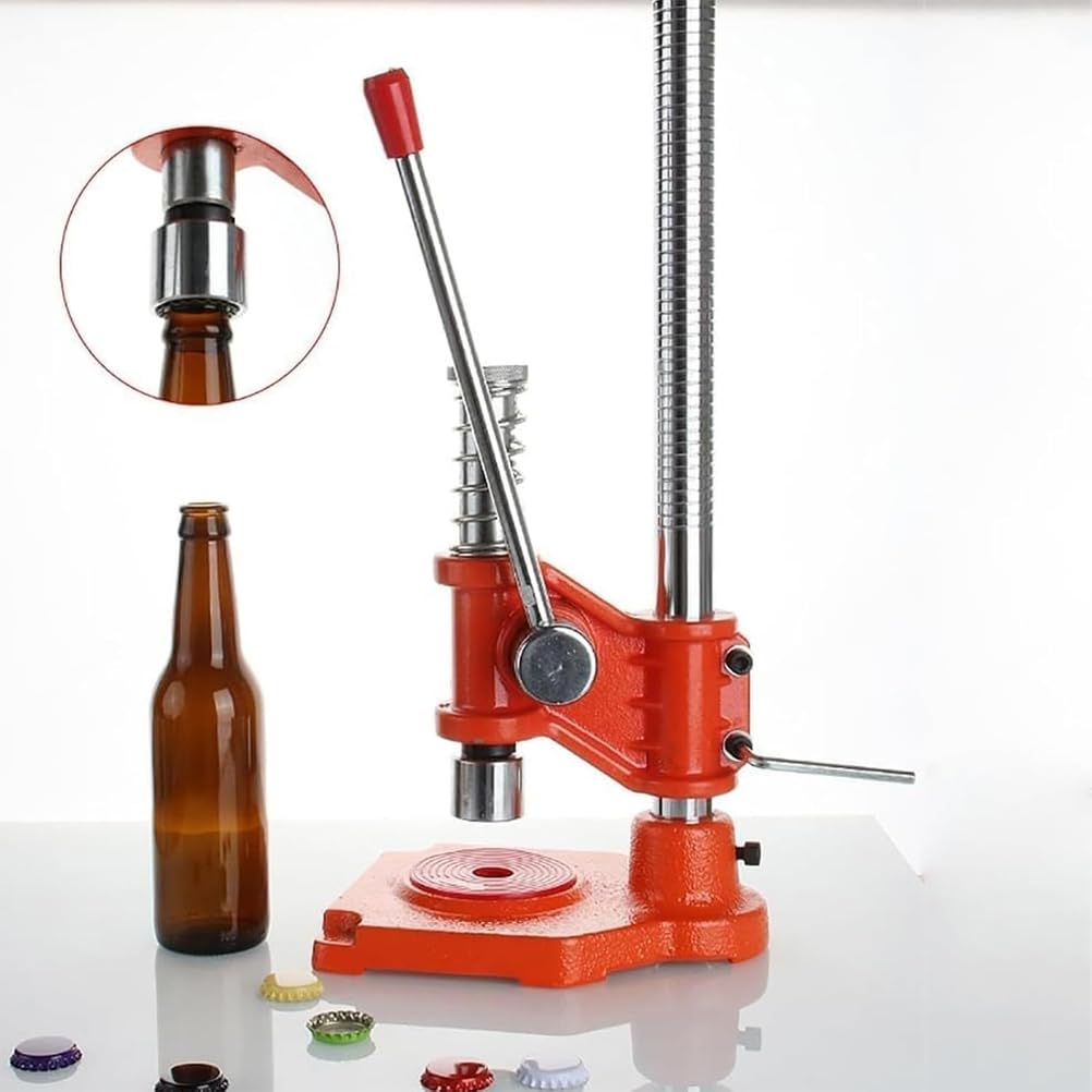 Manuelle Bierverschließmaschine, verstellbare elektrische Flaschenverschlusspresse für selbstgebrautes Bier und alkoholfreie Getränke