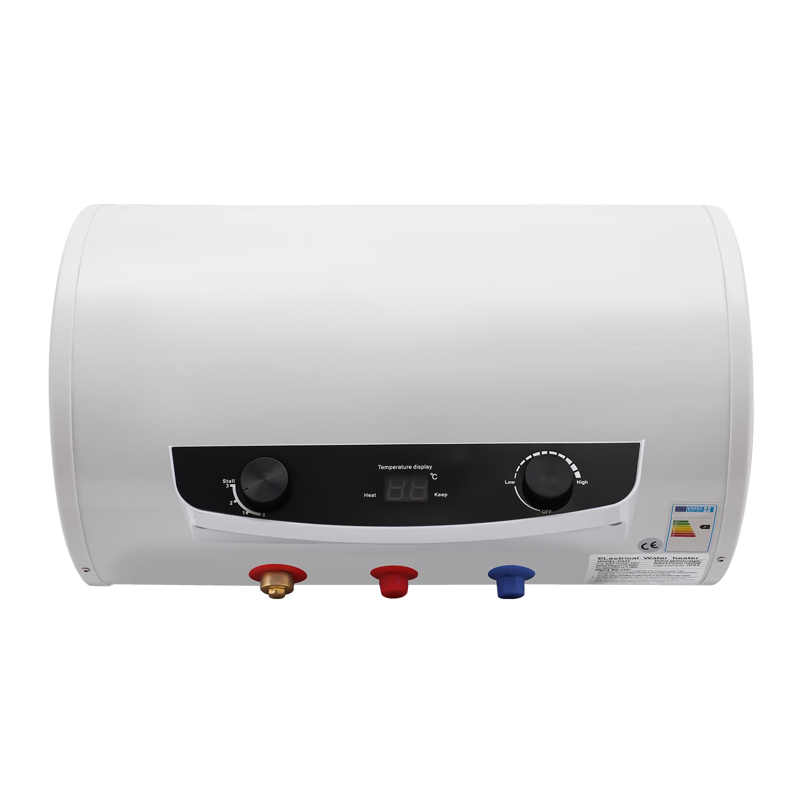 Scaldabagno elettrico da 50 l, 2000 W, montaggio a parete, resistente alla ruggine, livello impermeabile IPX4 e temperatura regolabile da 25 a 75 °C