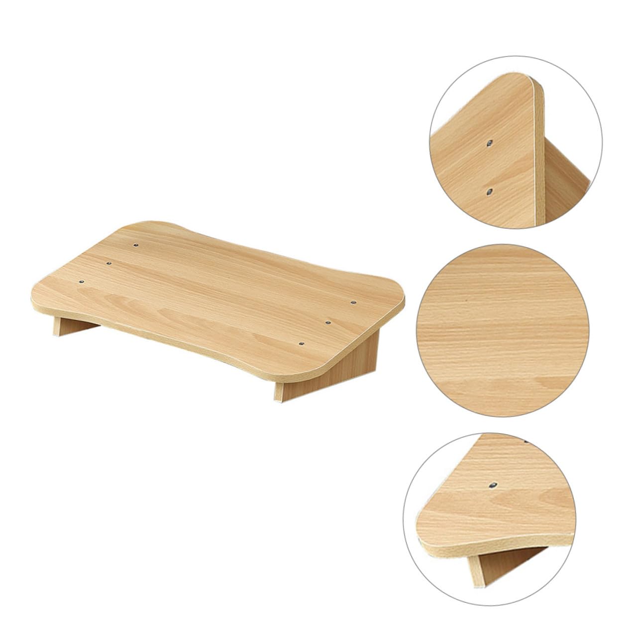 SOIMISS Reposapiés Inclinado Debajo del Escritorio para Oficina y Hogar Material Sintético y Diseño Ergonómico para Mayor Comodidad