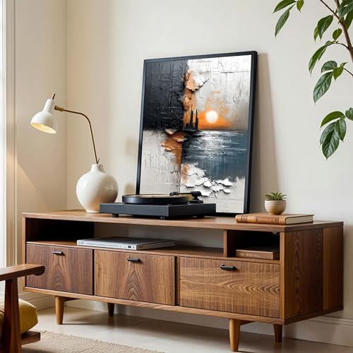 Image of The Castle Decor Abstract Wall Art | Big Size Modern Framed Painting for Living Room & Bedroom Decoration | Premium Gifting (20x30 Inches) (Design-5)
