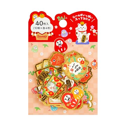 サンリオ(SANRIO) 年賀状 フレークシール 正月 小物 JNP 27-5 111228