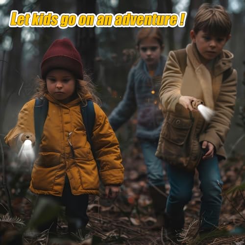 Image of Kids Flashlight Rechargeable, LED Flashlight for Boys & Girls, Fun Lightweight Kid Flashlights for Kid for Camping & Outdoor Adventures, Dog Walking, Birthday Gift,1 Pack-Puppy