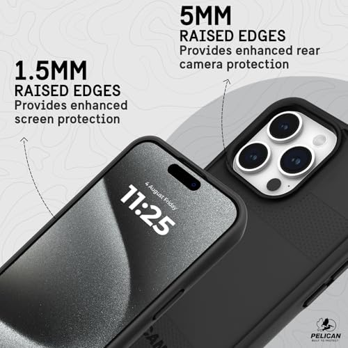 Pelican Protector iPhone 15 Pro Max Case - Rugged MagSafe Phone Case -Black - image 6
