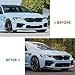 Front Bumper Spoiler Lip for BMW Series 5 M5 F90 LCI 2021-2024 Gloss Black Carbon Fiber Look