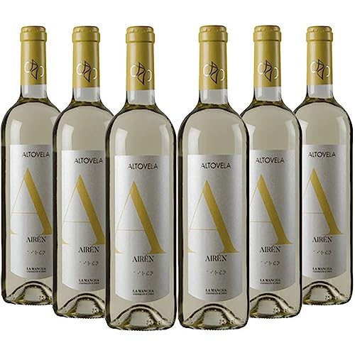 Vino Blanco Airén D.O.P. La Mancha 75cl | Vinos Bodegas Altovela | 6 Botellas