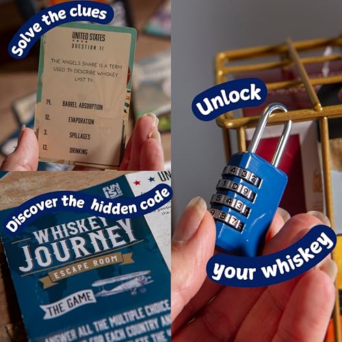 Boxer Gifts Whiskey Escape Room Game For Adults - Whisky Gifts For Men - Brain Teaser Puzzle For Adults On Birthday & Christmas, [Partial: Gold] - Image 2