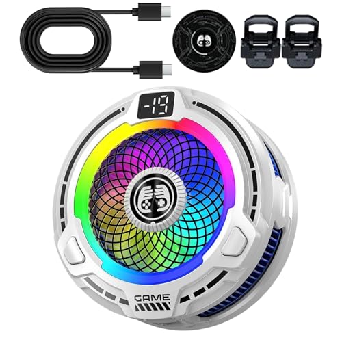 Enfriador de teléfono celular | Radiador magnético de 30 W, radiador de refrigeración portátil de velocidad ajustable para teléfonos inteligentes, tabletas, juegos, transmisión en vivo al aire libre