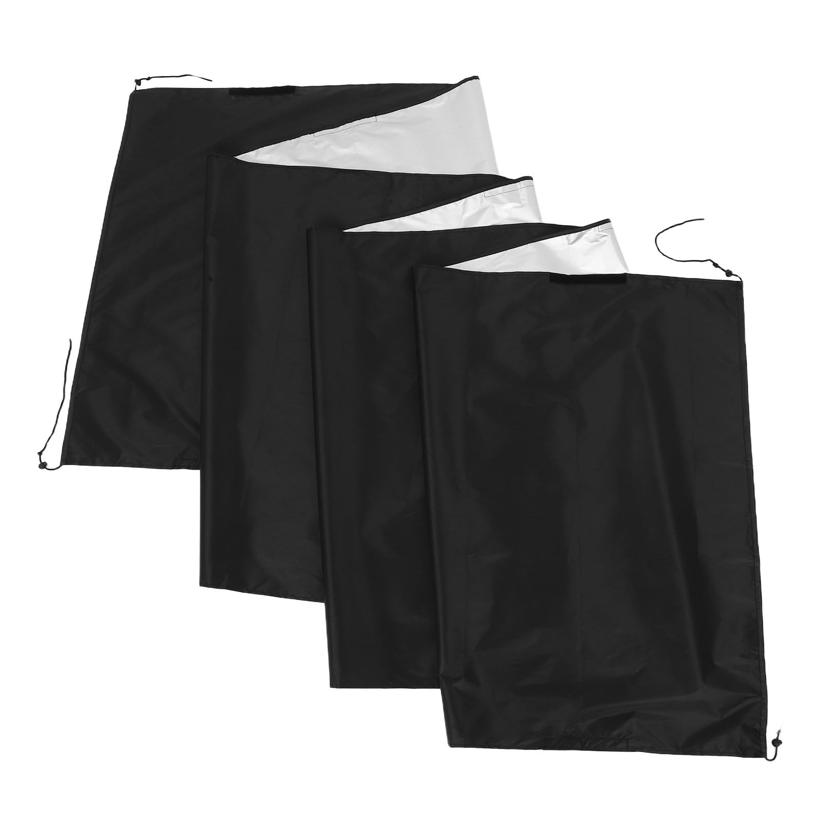 Bâche piscine enterrée noire tissu Oxford pour protection sol de jardin