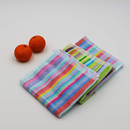 Oeleky Kitchen Dishcloths For Washing Dishes, Ultra Absorbent Dish Rags, Cotton Cleaning Cloths Pack Of 8, 12X12 Inches (Mix-1, 12X12 Inch) #TOP5