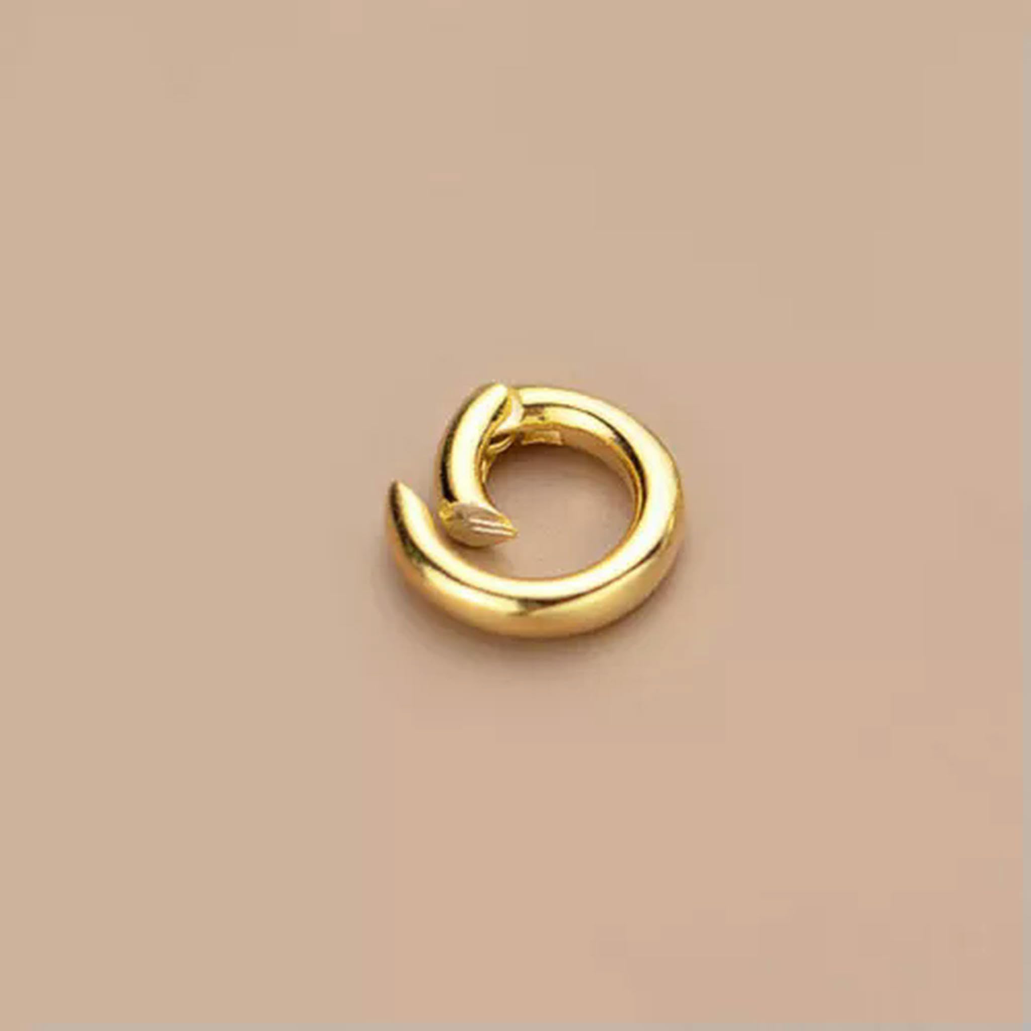 Pendentif à breloque en Argent 925 doré avec fermoir chic pour la création de bijoux raffinés