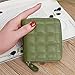 Produktbild LWANFEI Frauen Plaid Gedruckt Kurze Brieftaschen Reißverschluss Geldbörse Kartenhalter Brieftasche Mode Frau Brieftaschen, Grün