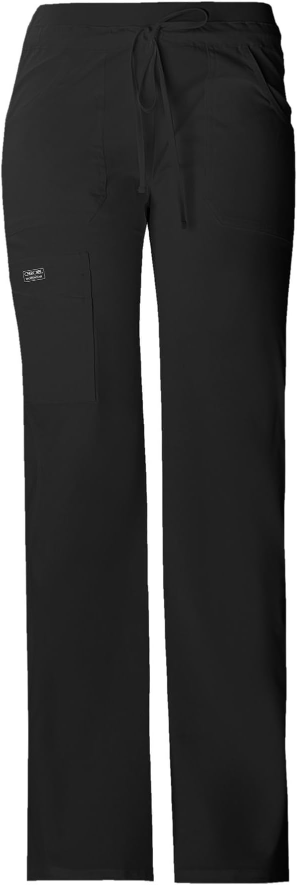 Women Scrubs Pants Low Rise, Flare Leg Bottoms, Adjustable Drawstring with 6 Pockets - 24001