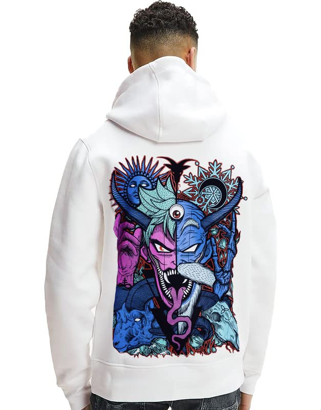 Image of VLAM Demon Dark Art Back Print Unisex Winter Hoodie