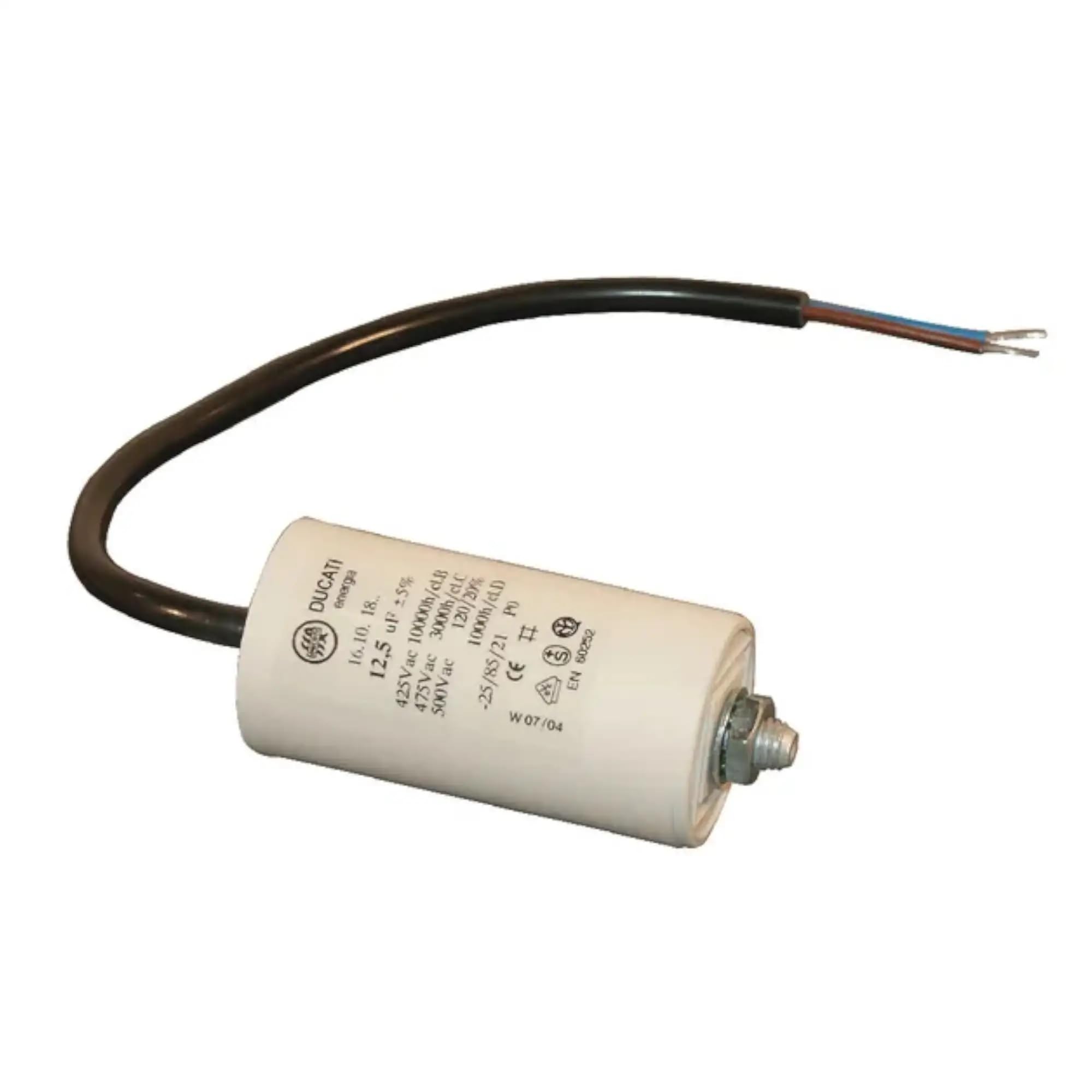 Condensateur De Démarrage Universel Avec Câble 2 Fils 6,3µF