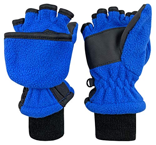 Image of N'Ice Caps Kids Fingerless Glove Mitten Converter Warm Thinsulate Lined