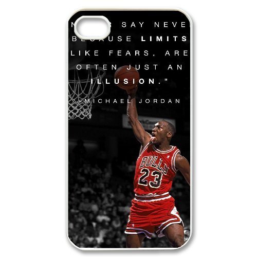 Michael Jordan Original New Print DIY Phone Case for Iphone 4,4S,personalized case cover ygtg-353438