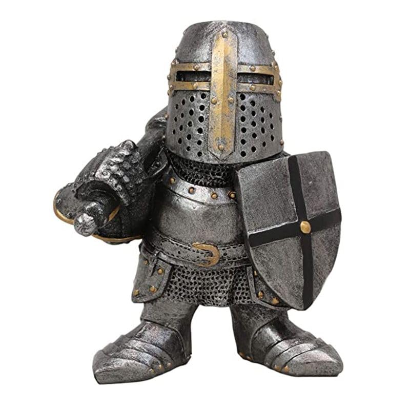 Amazon.co.jp: ガーデンオブジェ 置物 かわいい兵士 西洋甲冑 プレート 