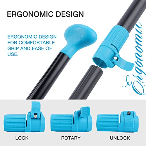 Image of niphean 4-Piece Kayak Paddle, Adjustable Paddle Board Paddles, Lightweight SUP Paddle, Detachable Stand Up Paddle Board Accessories Oars with Aluminum Alloy Shaft and Fiberglass Blade