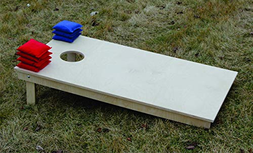 Premium Wooden Cornhole Board Set - Handmade In Usa, Regulation Size 2'X4', Made Of Baltic Birch | Includes 8 Cornhole Bags (Wood Grain 1280) #TOP5