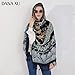 DANA XU 100% Merino Wool Pashmina Shawl Cashmere Wrap for Women – Lightweight Travel & Wedding Scarf Floral