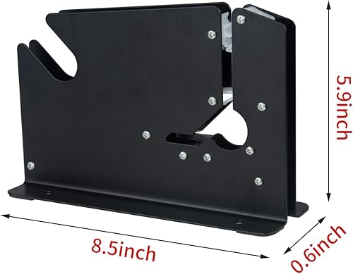 Miniatura 2 de Sellador de bolsas de cinta de acero con recortador de bolsas, 6 rollos de bolsa de cinta, dispensador cónico de sellado de bolsas para carne