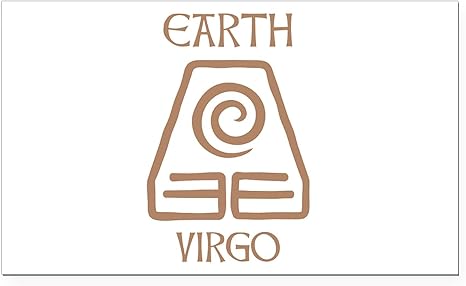 CafePress Earth Sign Symbol Astrology Virgo Rectangle Car Ma Rectangle Car Bumper Magnet