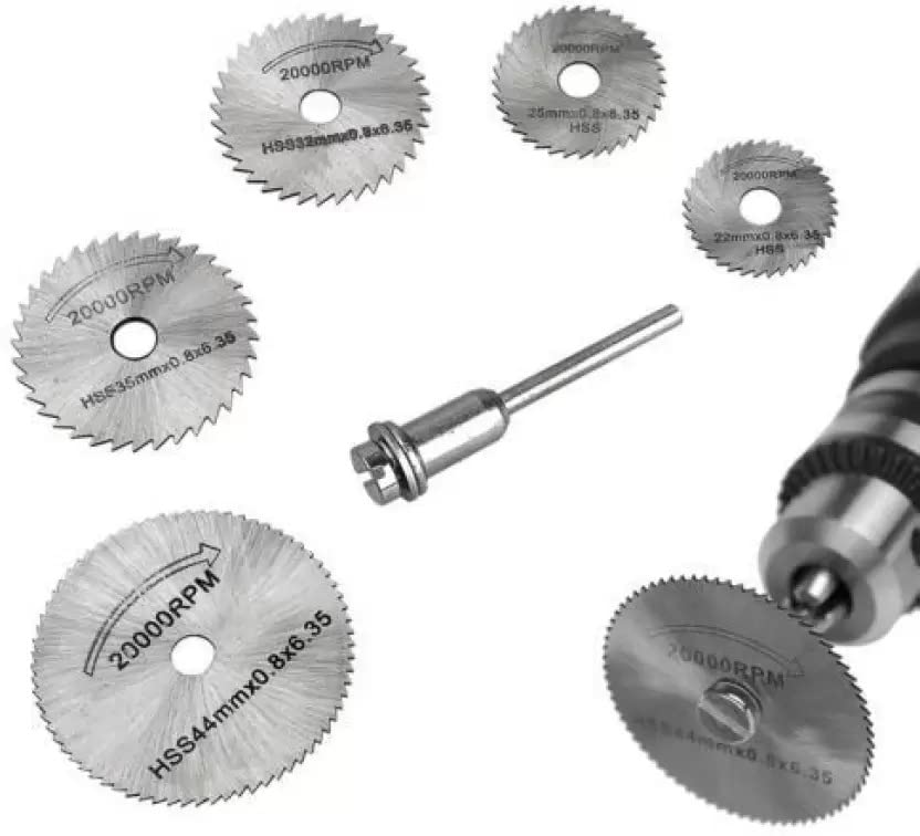 ISC Circular Saw Blade Set For Metal & Dremel Rotary for Wood Aluminum Cutting Circular Saw Blade Set For Metal & Dremel Rotary for Wood Aluminum Cutting Rotary Bit Set (6 Bits) (B0BTPRXB7N) Amazon Price History, Amazon Price Tracker