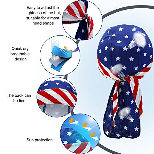 Chuangdi 3-Piece Suction Cap Quick-Drying Men's And Women's Pirate Hats Prefer Stars And Stripes Hats #TOP2