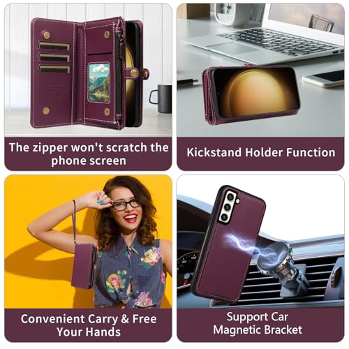 Coque Samsung S23 Plus Asuwish CSYBYW008 US Violet Foncé - 5