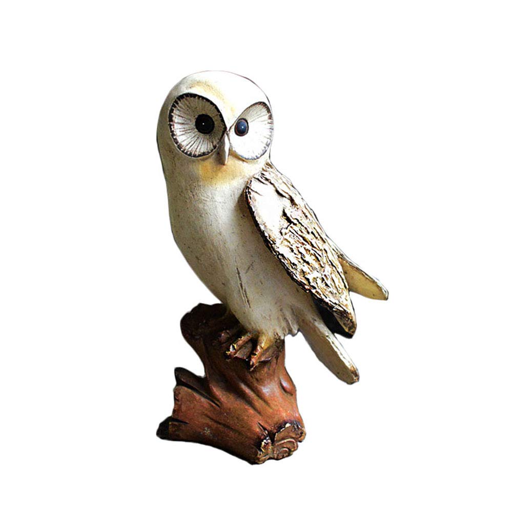 Statue de hibou artisanat en résine, le cadeau d'ornement rétro parfait pour Noël