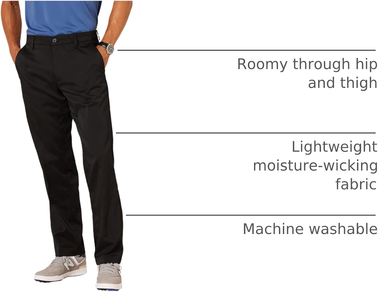 ⭐︎AmazonEssentialsゴルフンツクラシックフィットストレッチメンズ Amazon.com: Amazon Essentials Men's Classic-Fit Stretch Golf