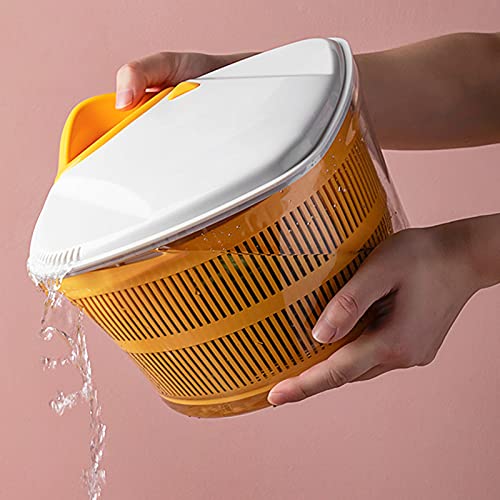 Dryer Manual Salad Spinner Large Multifunction Design, With Handle & Locking Lid Fruits And Vegetables Dryer Drain Quick Lettuce Spinner Kitchen #TOP5