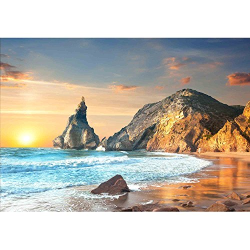 Wall26 - Manhattan Skyline At Dusk, New York, United States - Removable Wall Mural | Self-Adhesive Large Wallpaper - 66X96 Inches #TOP1