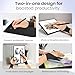 Digital Drawing Glove: 3-Layer Palm Rejection, Two-Finger Artist Glove for Drawing Tablet, iPad, Paper Sketching, Fits Left and Right Hand, Includes Cleaning Cloth(2 Pack,Black,Large)