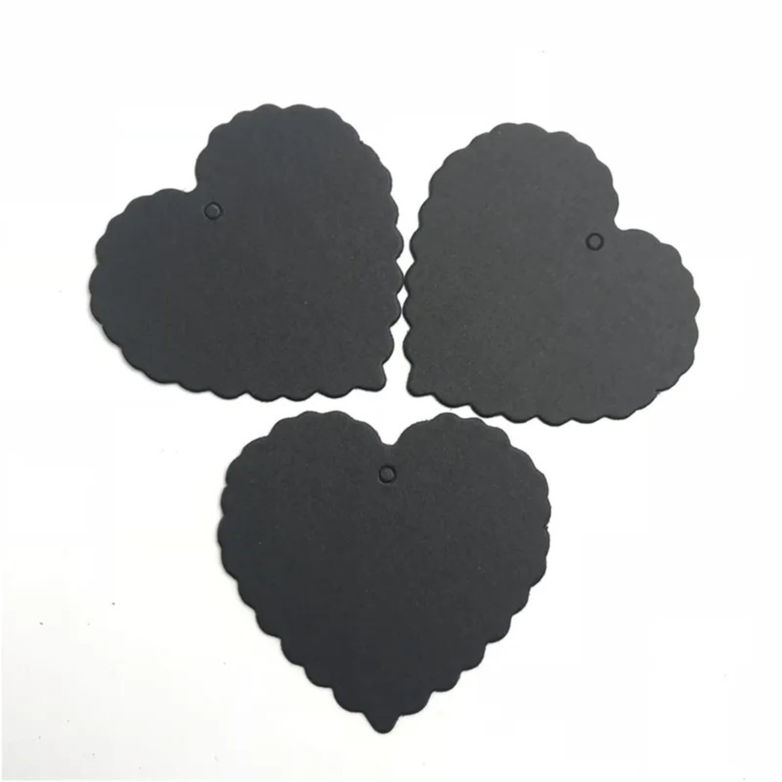 Etichette per prezzi con cordino, 200 etichette in carta kraft, etichette per giardinaggio, per matrimonio, note vuote, 5,8 x 5,5 cm (nero con corda da 10 m)