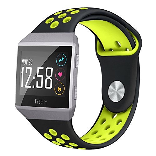 NO1seller Top Fitbit Ionic Bands, Soft Silicone Sport Band Replacement Accessories with Ventilation Holes for Fitbit Ionic Smartwatch