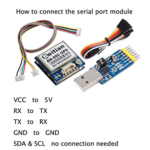 Image of BN-880 GPS Module U8 with Flash HMC5883L Compass + GPS Active Antenna Support GPS Glonass Beidou Car Navigation for Arduino Raspberry Pi Aircraft Pixhawk APM Flight Controller (Pack of 2)
