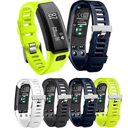 Baluue Siliconen Horlogebandje Horlogeband Vervangende Quick Release Band Compatibel Voor Garmin Vivosmart Hr (Wit) - Afbeelding 8