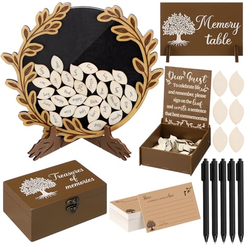 Amyhill Celebration of Life Favors Memory Guest Book, Laurel Wreath, Brown by Amyhill - Used condition - US$18.42